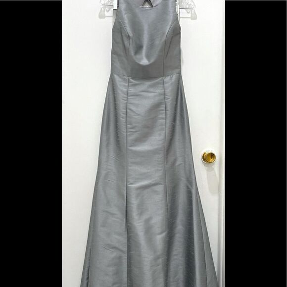 ALFRED SUNG Dupioni Trumpet Gown - Picture 2 of 13